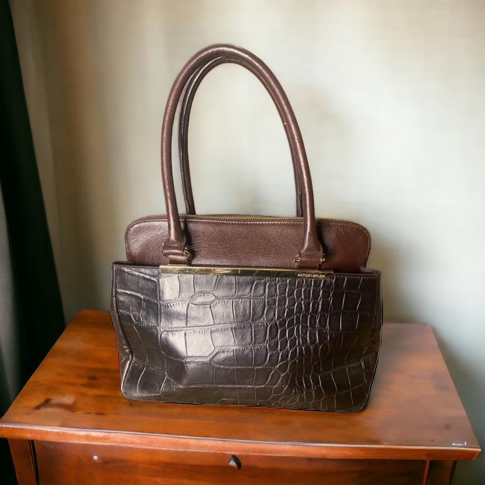 Antonio Melani, leather shoulder bag bag